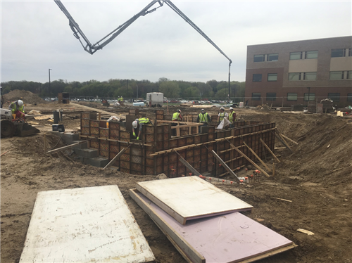 Footings for New Auditorium 